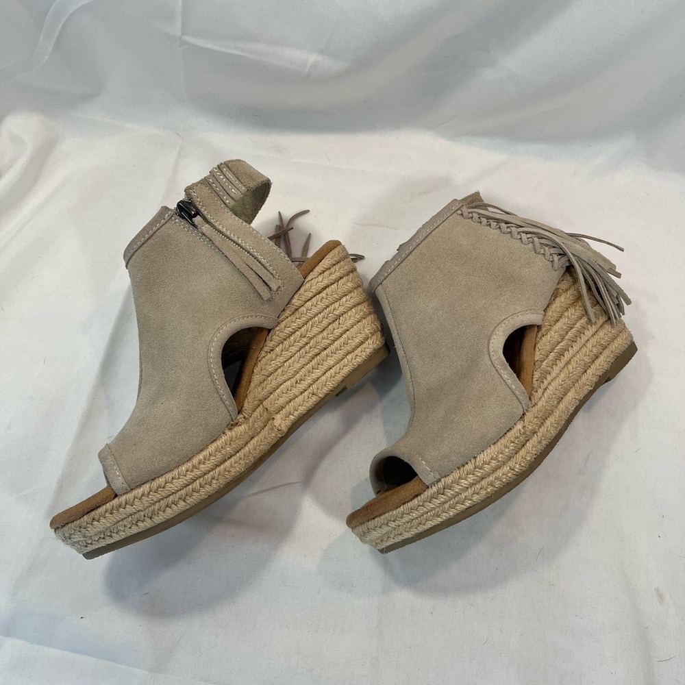 Minnetonka Fringed Platform Wedge Espadrilles - image 5